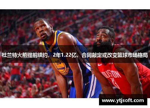 杜兰特火箭提前续约，2年1.22亿，合同敲定或改变篮球市场格局